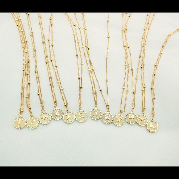 NWT Trendy Zodiac Gold Coin Necklace - Picture 2 of 2